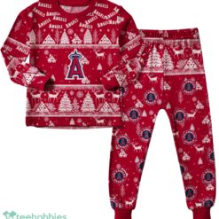 Los Angeles Angels MLB Christmas Pattern Family Matching Pajamas Sets Best Gift For Christmas image Los Angeles Angels MLB Christmas Pattern Family Matching Pajamas Sets Best Gift For Christmas Product Photo 3