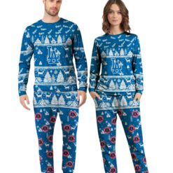 Los Angeles Dodgers MLB Christmas Pattern Family Matching Pajamas Sets Best Gift For Christmas image Los Angeles Dodgers MLB Christmas Pattern Family Matching Pajamas Sets Best Gift For Christmas Product Photo 3
