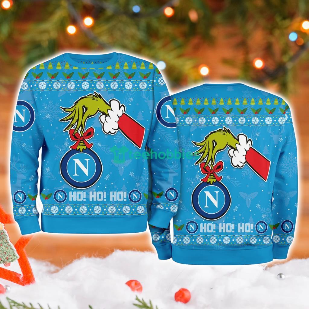 Napoli Grinch Hand Ugly Christmas Sweater 3D image Napoli Grinch Hand Ugly Christmas Sweater 3D Product Photo 1