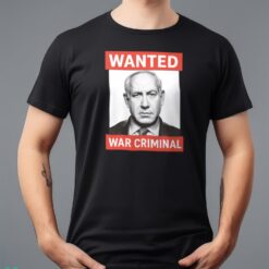 Netanyahu Wanted Poster Print On T Shirt, War Criminal Netanyahu Shirt image Netanyahu Wanted Poster Print On T-Shirt, War Criminal Netanyahu Shirt Product Photo 5