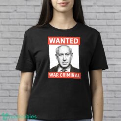 Netanyahu Wanted Poster Print On T Shirt, War Criminal Netanyahu Shirt image Netanyahu Wanted Poster Print On T-Shirt, War Criminal Netanyahu Shirt Product Photo 4