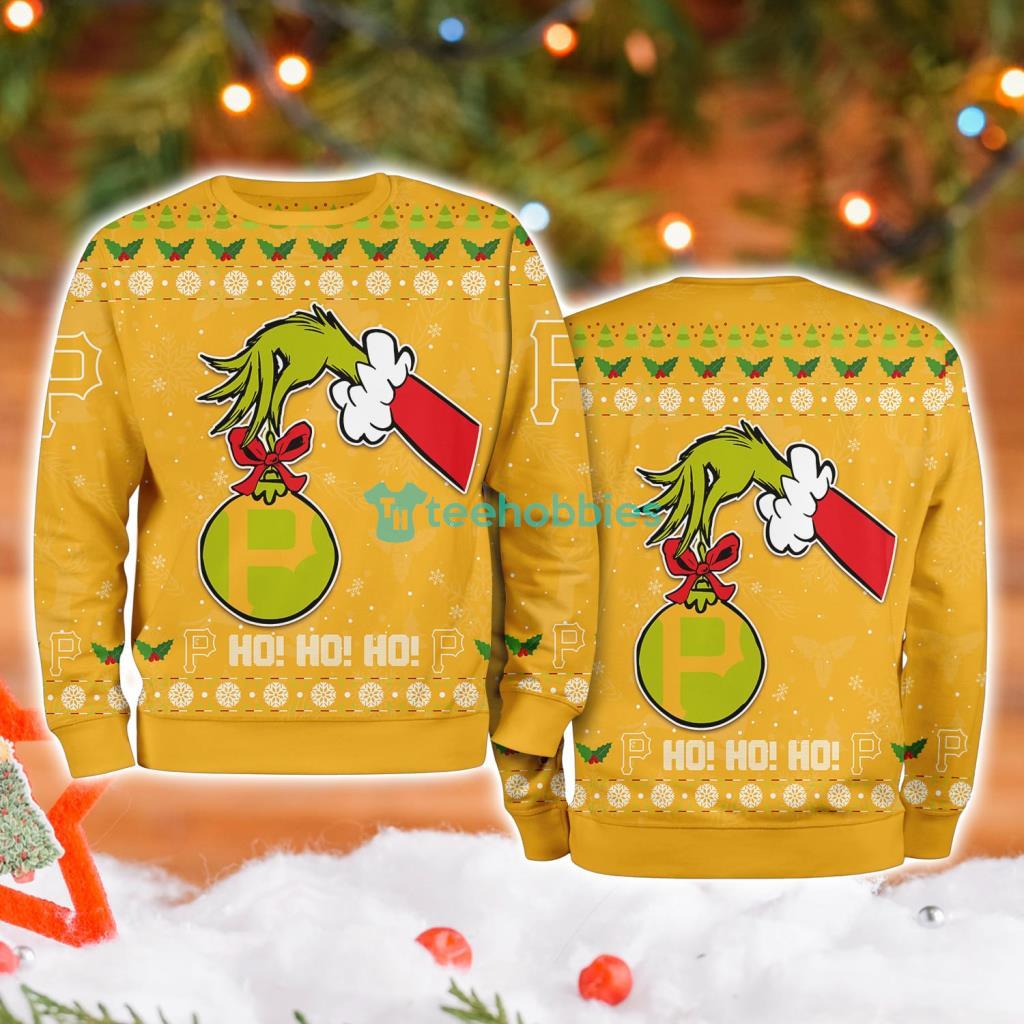 Pittsburgh Pirates Mlb Grinch Hand Ugly Christmas Sweater 3D image Pittsburgh Pirates Mlb Grinch Hand Ugly Christmas Sweater 3D Product Photo 1