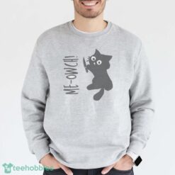 Playful Cat Sweatshirt Cozy Unisex T shirt Hoodie Sweatshirirt image Playful Cat Sweatshirt Cozy Unisex T-shirt Hoodie Sweatshirirt - Grey Sweatshirt