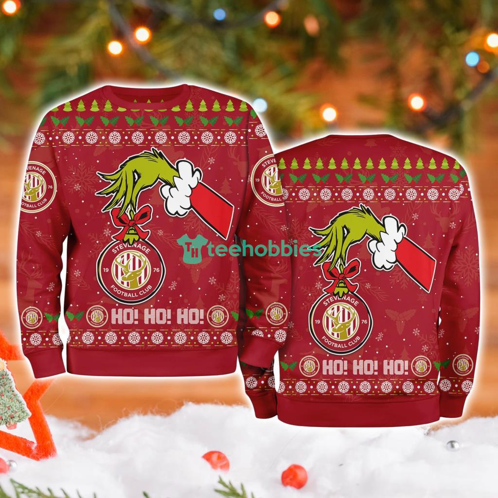 Stevenage Grinch Hand Ugly Christmas Sweater 3D image Stevenage Grinch Hand Ugly Christmas Sweater 3D Product Photo 1