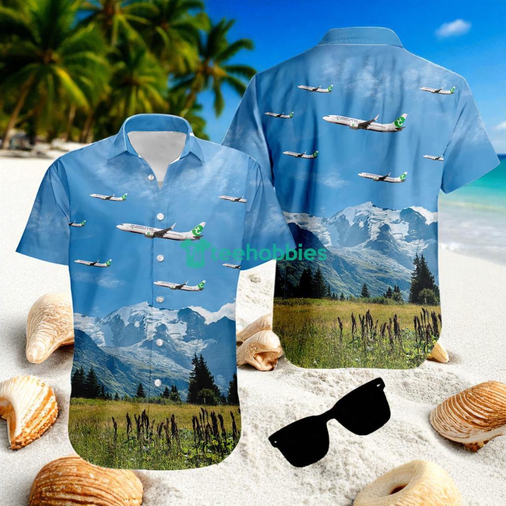 Sun Country Airlines (Transavia Airlines) Boeing 737 Tropical Hawaiian Shirt The Best Summer image Sun Country Airlines (Transavia Airlines) Boeing 737- Tropical Hawaiian Shirt The Best Summer Product Photo 1