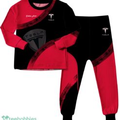 Tesla Car Custom Name Family Matching Pajamas Set image Tesla Car Custom Name Family Matching Pajamas Set Product Photo 2