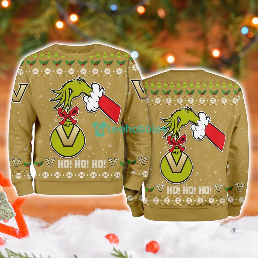 Vanderbilt Commodores Ncaa Grinch Hand Ugly Christmas Sweater 3D Vanderbilt Commodores Ncaa Grinch Hand Ugly Christmas Sweater 3D Product Photo 1