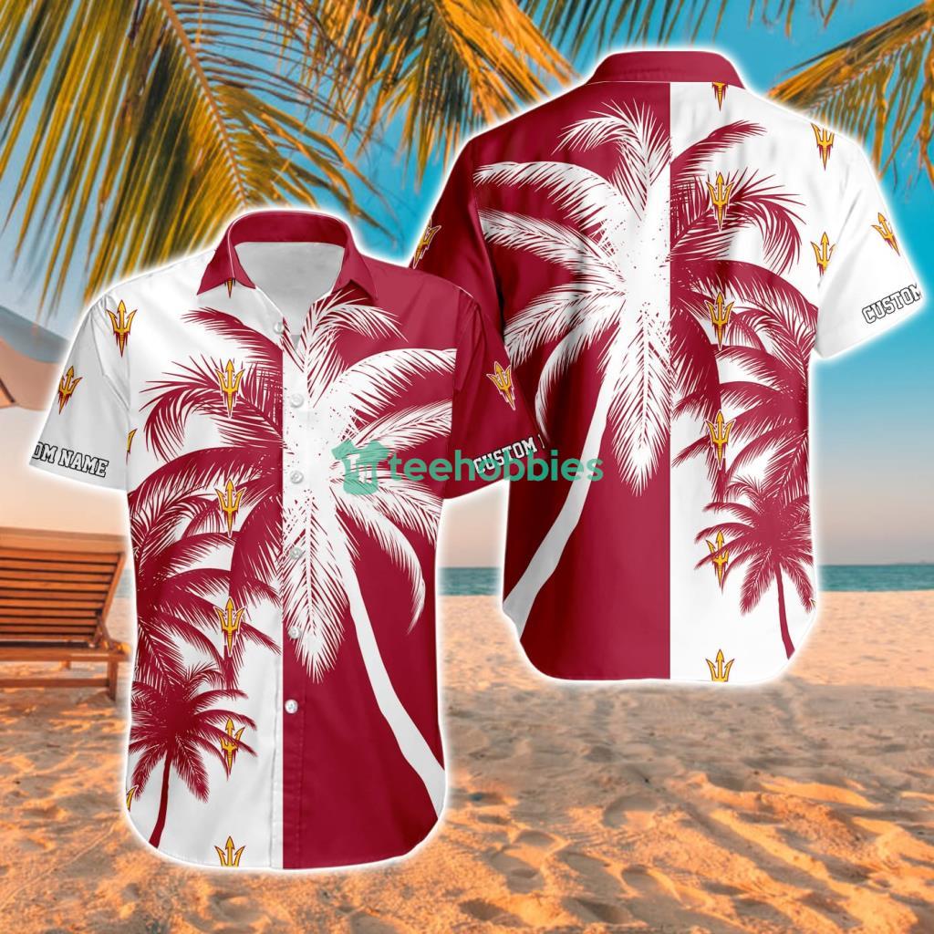 Arizona State Ncaa Aloha Tropical Hawaiian Shirt For Men And Women Custom Name Arizona State Ncaa Aloha Tropical Hawaiian Shirt For Men And Women Custom Name Product Photo 1