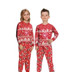 Atlanta Hawks Christmas Pattern Family Matching Pajamas Sets Best Gift For Christmas image Atlanta Hawks Christmas Pattern Family Matching Pajamas Sets Best Gift For Christmas Product Photo 4