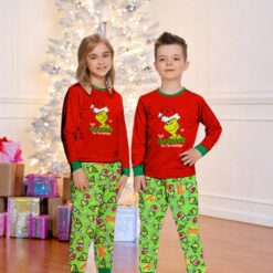 Behave For The Holidays Grinch Christmas Family Matching Pajama Set image Behave For The Holidays Grinch Christmas Family Matching Pajama Set Product Photo 4