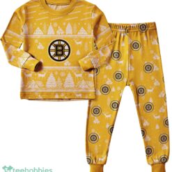 Boston Bruins Christmas Pattern Family Matching Pajamas Sets Best Gift For Christmas image Boston Bruins Christmas Pattern Family Matching Pajamas Sets Best Gift For Christmas Product Photo 2