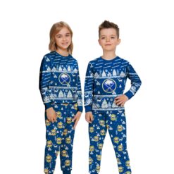 Buffalo Sabres Christmas Pattern Family Matching Pajamas Sets Best Gift For Christmas image Buffalo Sabres Christmas Pattern Family Matching Pajamas Sets Best Gift For Christmas Product Photo 2