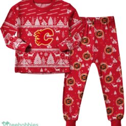 Calgary Flames Christmas Pattern Family Matching Pajamas Sets Best Gift For Christmas image Calgary Flames Christmas Pattern Family Matching Pajamas Sets Best Gift For Christmas Product Photo 2
