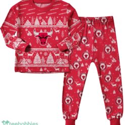 Chicago Bulls Christmas Pattern Family Matching Pajamas Sets Best Gift For Christmas image Chicago Bulls Christmas Pattern Family Matching Pajamas Sets Best Gift For Christmas Product Photo 3
