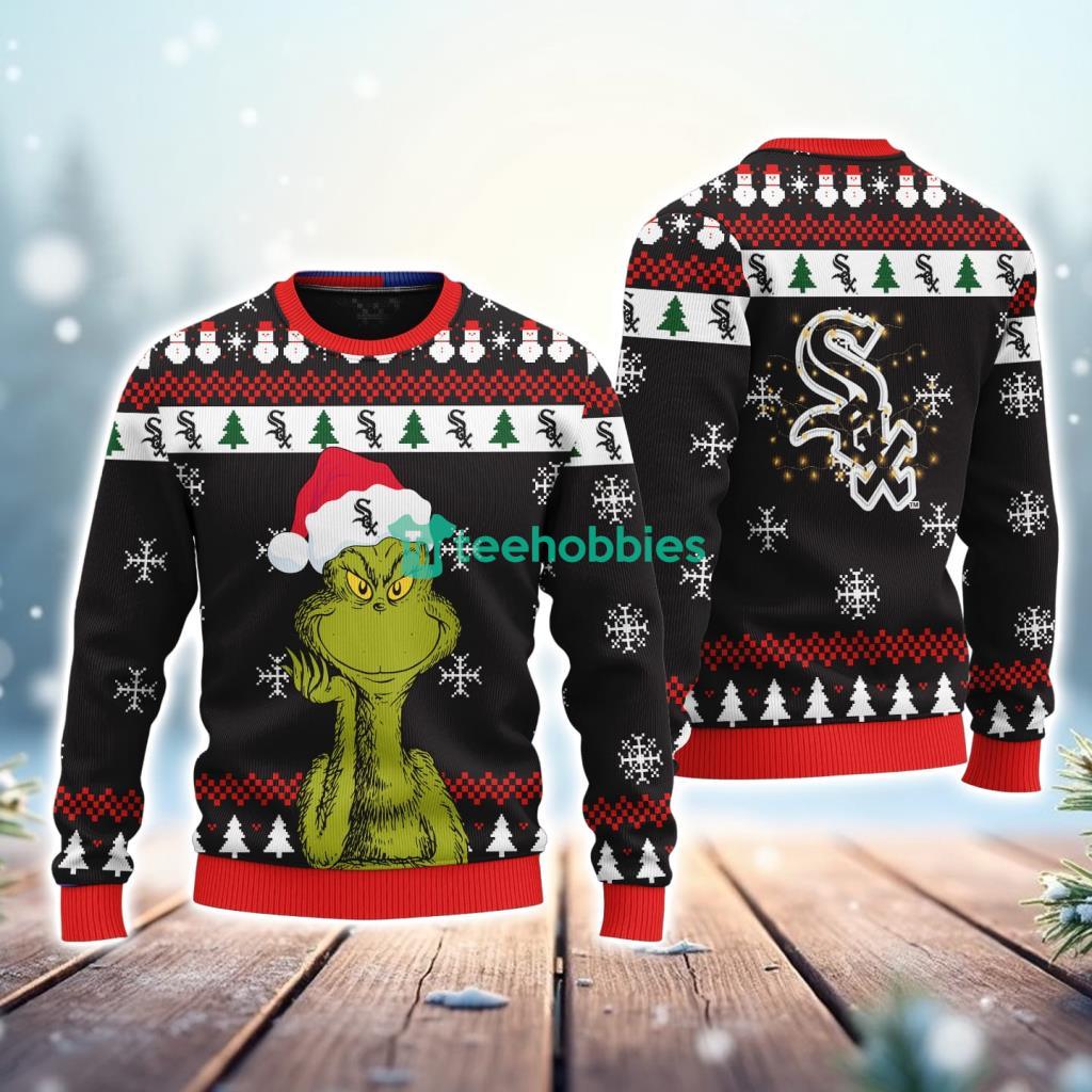 Chicago White Sox MLB The Grinch Funny Merry Christmas Ugly Sweater 3D New Trend image Chicago White Sox MLB The Grinch Funny Merry Christmas Ugly Sweater 3D New Trend Product Photo 1