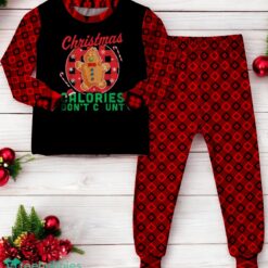 Christmas Calories Don't Count Christmas Gingerbread Man Family Matching Pajama Set image Christmas Calories Don't Count Christmas Gingerbread Man Family Matching Pajama Set Product Photo 3