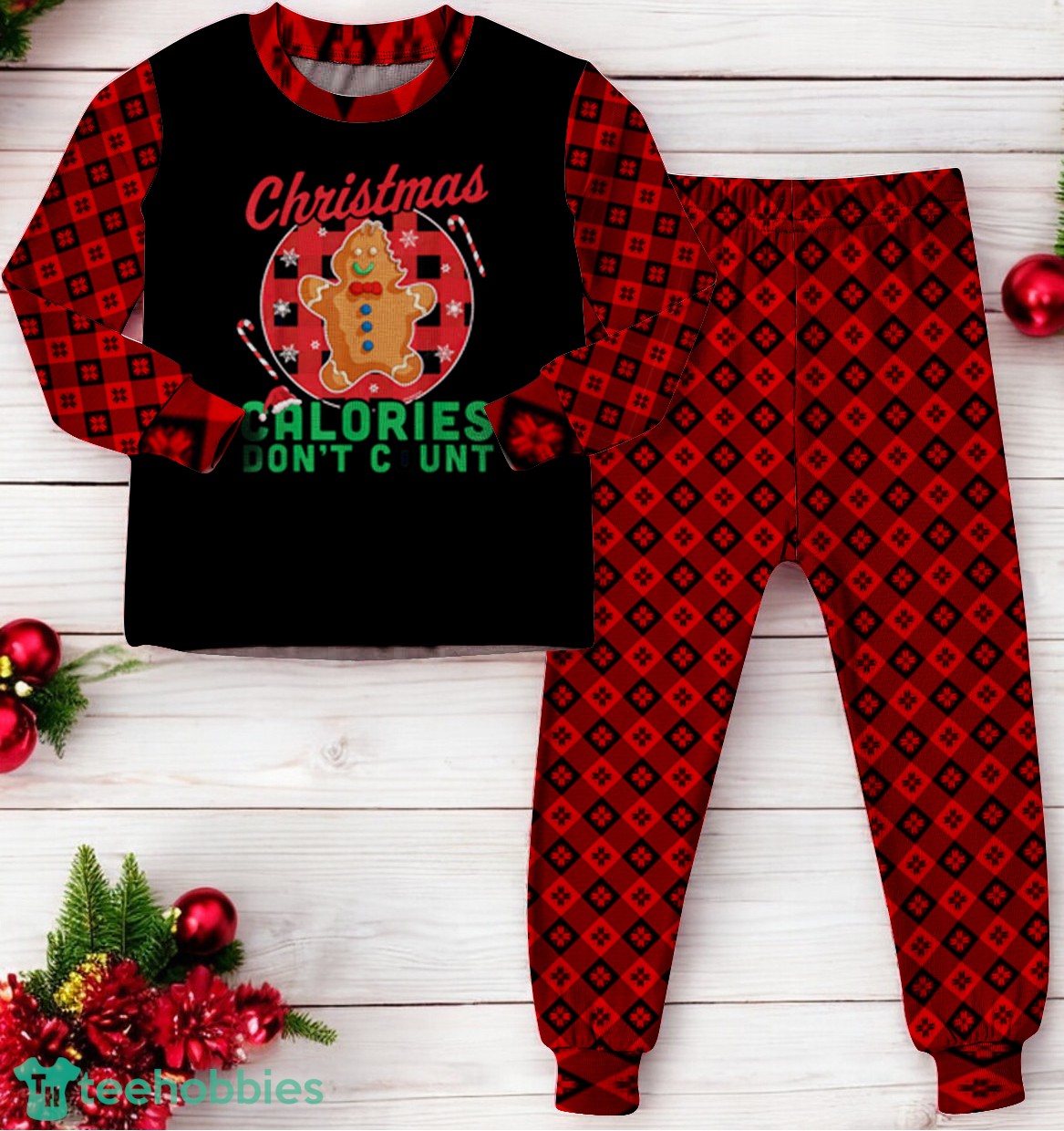 christmas-calories-dont-count-christmas-gingerbread-man-family-matching-pajama-set-3.jpg Christmas Calories Don't Count Christmas Gingerbread Man Family Matching Pajama Set Product Photo 3