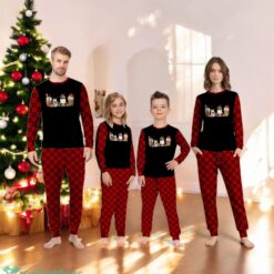 Christmas Coffee Latte Retro Howdy Santa Family Matching Pajama Set image Christmas Coffee Latte Retro Howdy Santa Family Matching Pajama Set Product Photo 4