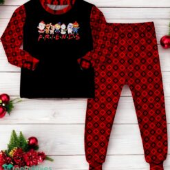 Christmas Friends Santa Rudolph Snowman Family Xmas Family Matching Pajama Set image Christmas Friends Santa Rudolph Snowman Family Xmas Family Matching Pajama Set Product Photo 4
