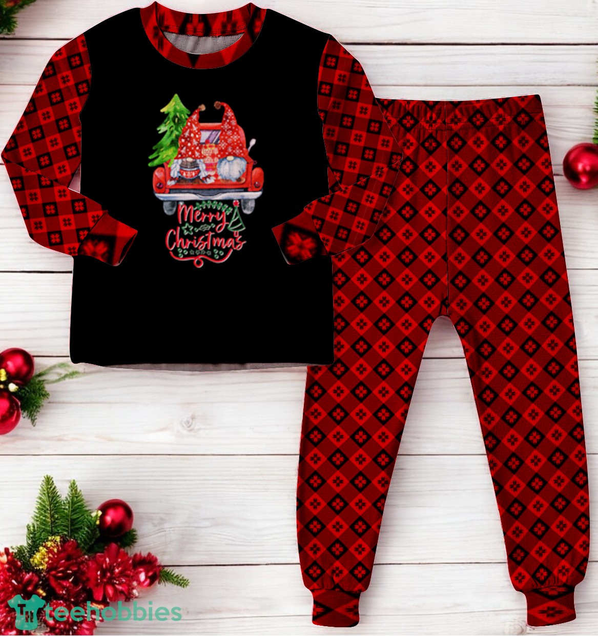 christmas-gnome-vintage-red-pickup-christmas-tree-truck-family-matching-pajama-set-3.jpg Christmas Gnome Vintage Red Pickup Christmas Tree Truck Family Matching Pajama Set Product Photo 4
