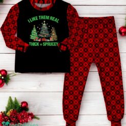 Christmas Tree I Like Them Real Thick And Sprucey Family Matching Pajama Set image Christmas Tree I Like Them Real Thick And Sprucey Family Matching Pajama Set Product Photo 4