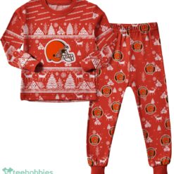Cleveland Browns Christmas Pattern Family Matching Pajamas Sets Best Gift For Christmas image Cleveland Browns Christmas Pattern Family Matching Pajamas Sets Best Gift For Christmas Product Photo 2