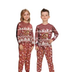 Cleveland Cavaliers Christmas Pattern Family Matching Pajamas Sets Best Gift For Christmas image Cleveland Cavaliers Christmas Pattern Family Matching Pajamas Sets Best Gift For Christmas Product Photo 3