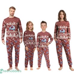 Colorado Avalanche Christmas Pattern Family Matching Pajamas Sets Best Gift For Christmas image Colorado Avalanche Christmas Pattern Family Matching Pajamas Sets Best Gift For Christmas Product Photo 3