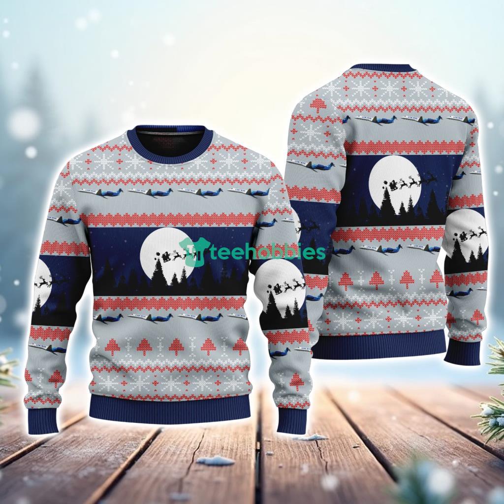 Contour Airlines Embraer ERJ-145LR Christmas AOP Sweater For Fans Contour Airlines Embraer ERJ-145LR Christmas AOP Sweater For Fans Product Photo 1