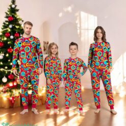 Cookie Monster Christmas Me Want Cookie Family Matching Pajama Se image Cookie Monster Christmas Me Want Cookie Family Matching Pajama Se Product Photo 4