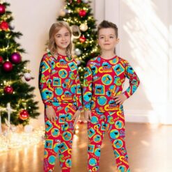 Cookie Monster Christmas Me Want Cookie Family Matching Pajama Se image Cookie Monster Christmas Me Want Cookie Family Matching Pajama Se Product Photo 2