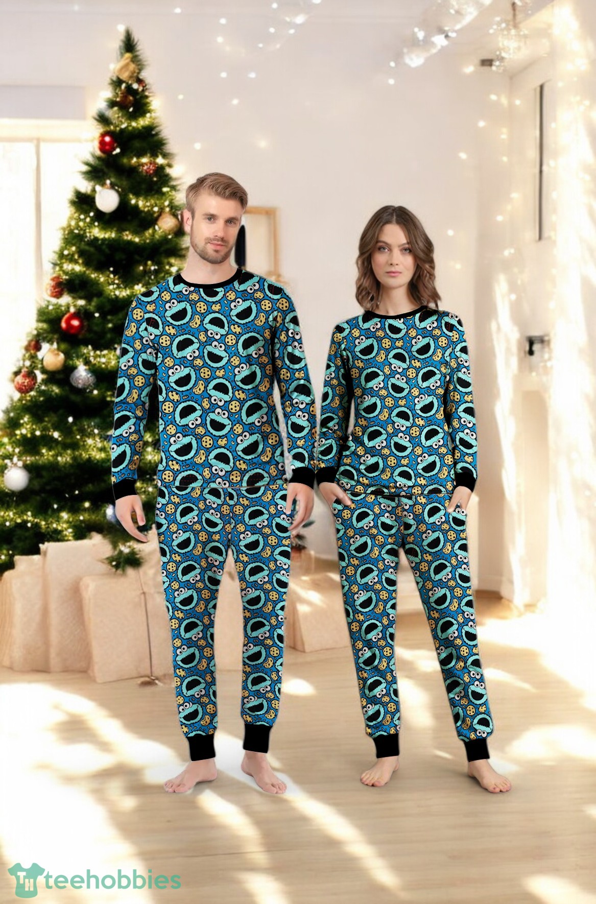 Cookie Monster Pattern Family Matching Pajama Set image Cookie Monster Pattern Family Matching Pajama Set Product Photo 4