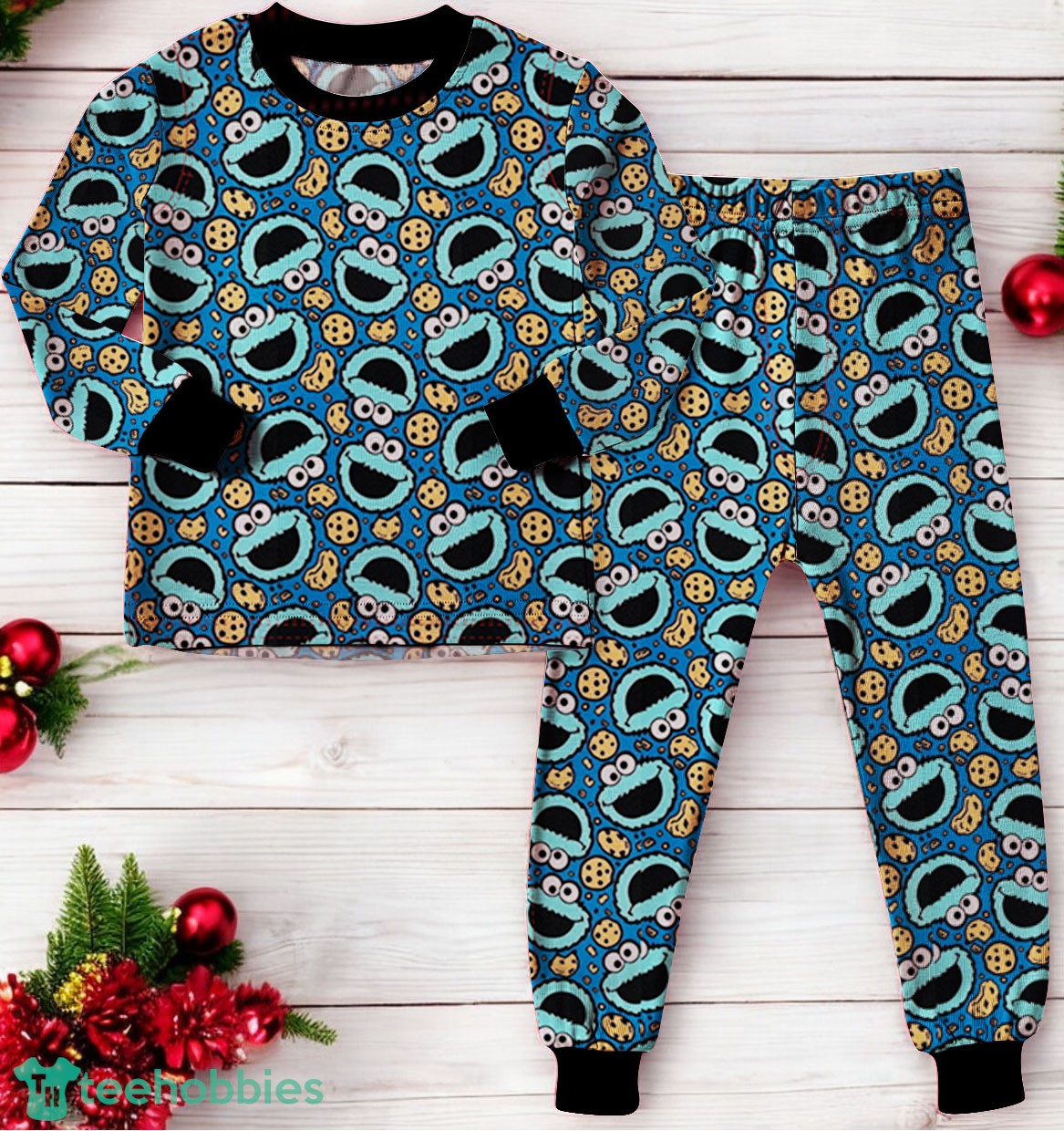 Cookie Monster Pattern Family Matching Pajama Set image Cookie Monster Pattern Family Matching Pajama Set Product Photo 2