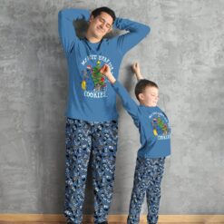 Cookies Monster Me Just Here For The Cookies Matching Family Pajamas Set image Cookies Monster Me Just Here For The Cookies Matching Family Pajamas Set Product Photo 4