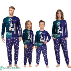Custom Name Baltimore Ravens Cartoon Mouse Couple Christmas Matching Pajamas Set image Custom Name Baltimore Ravens Cartoon Mouse Couple Christmas Matching Pajamas Set Product Photo 4