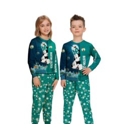 Custom Name Boston Celtics Cartoon Mouse Couple Christmas Matching Pajamas Set image Custom Name Boston Celtics Cartoon Mouse Couple Christmas Matching Pajamas Set Product Photo 2