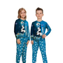 Custom Name Charlotte Hornets Cartoon Mouse Couple Christmas Matching Pajamas Set image Custom Name Charlotte Hornets Cartoon Mouse Couple Christmas Matching Pajamas Set Product Photo 3