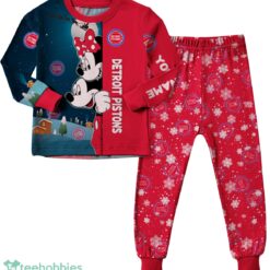 Custom Name Detroit Pistons Cartoon Mouse Couple Christmas Matching Pajamas Set image Custom Name Detroit Pistons Cartoon Mouse Couple Christmas Matching Pajamas Set Product Photo 3