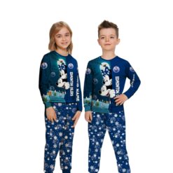 Custom Name Edmonton Oilers Cartoon Mouse Couple Christmas Matching Pajamas Set image Custom Name Edmonton Oilers Cartoon Mouse Couple Christmas Matching Pajamas Set Product Photo 2