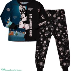 Custom Name Los Angeles Kings Cartoon Mouse Couple Christmas Matching Pajamas Set image Custom Name Los Angeles Kings Cartoon Mouse Couple Christmas Matching Pajamas Set Product Photo 2