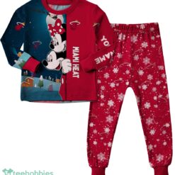 Custom Name Miami Heat Cartoon Mouse Couple Christmas Matching Pajamas Set image Custom Name Miami Heat Cartoon Mouse Couple Christmas Matching Pajamas Set Product Photo 3