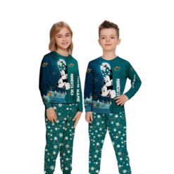 Custom Name Minnesota Wild Cartoon Mouse Couple Christmas Matching Pajamas Set image Custom Name Minnesota Wild Cartoon Mouse Couple Christmas Matching Pajamas Set Product Photo 3