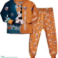 Custom Name New York Islanders Cartoon Mouse Couple Christmas Matching Pajamas Set image Custom Name New York Islanders Cartoon Mouse Couple Christmas Matching Pajamas Set Product Photo 2