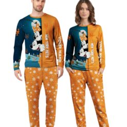 Custom Name New York Mets Cartoon Mouse Couple Christmas Matching Pajamas Set image Custom Name New York Mets Cartoon Mouse Couple Christmas Matching Pajamas Set Product Photo 4