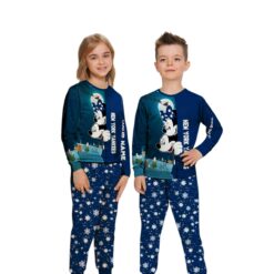 Custom Name New York Yankees Cartoon Mouse Couple Christmas Matching Pajamas Set image Custom Name New York Yankees Cartoon Mouse Couple Christmas Matching Pajamas Set Product Photo 2