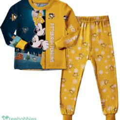 Custom Name Pittsburgh Penguins Cartoon Mouse Couple Christmas Matching Pajamas Set image Custom Name Pittsburgh Penguins Cartoon Mouse Couple Christmas Matching Pajamas Set Product Photo 3
