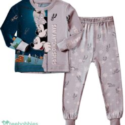 Custom Name San Antonio Spurs Cartoon Mouse Couple Christmas Matching Pajamas Set image Custom Name San Antonio Spurs Cartoon Mouse Couple Christmas Matching Pajamas Set Product Photo 2