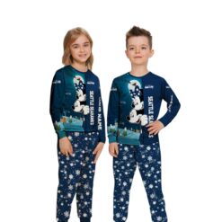 Custom Name Seattle Seahawks Cartoon Mouse Couple Christmas Matching Pajamas Set image Custom Name Seattle Seahawks Cartoon Mouse Couple Christmas Matching Pajamas Set Product Photo 2