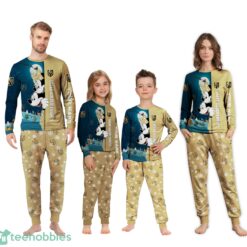 Custom Name Vegas Golden Knights Cartoon Mouse Couple Christmas Matching Pajamas Set image Custom Name Vegas Golden Knights Cartoon Mouse Couple Christmas Matching Pajamas Set Product Photo 2