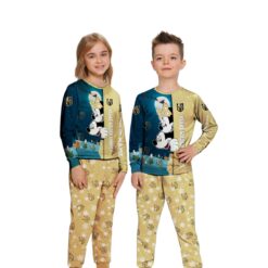 Custom Name Vegas Golden Knights Cartoon Mouse Couple Christmas Matching Pajamas Set image Custom Name Vegas Golden Knights Cartoon Mouse Couple Christmas Matching Pajamas Set Product Photo 3